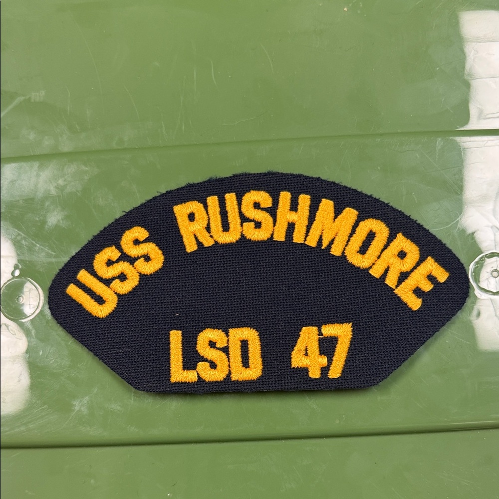 USS Rushmore Embroidered naval Patch